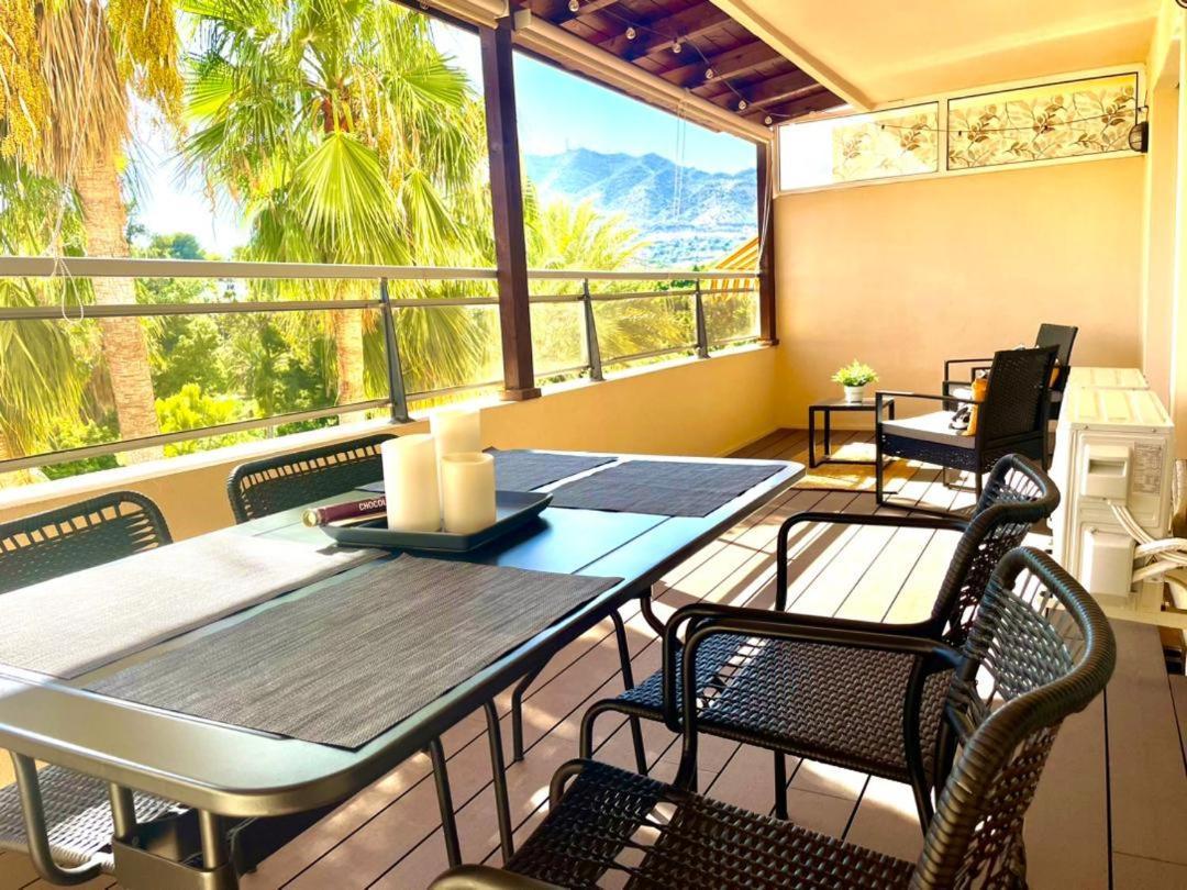 Calido Apartamento Con Gran Terraza Y Vistas A 600 Metros Del Mar 贝纳尔马德纳 外观 照片